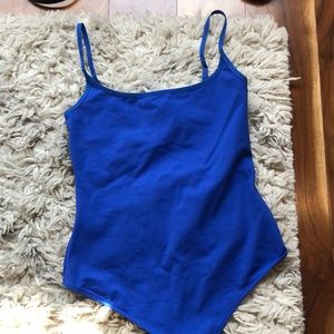 Blue free people leotard